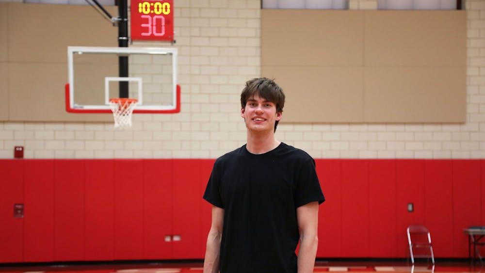 Freshman forward Mason Jones poses for a photo Feb. 1 in Shondell Practice Center. Jones was a candidate for Indiana Mr. Basketball his senior year of high school. Mya Cataline, DN