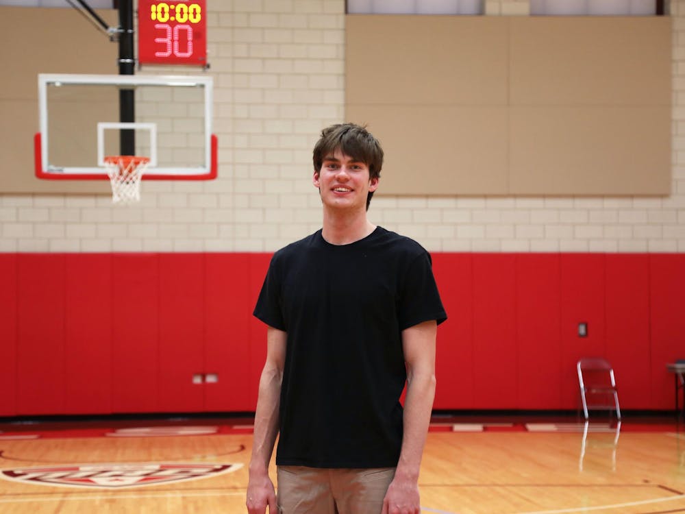 Freshman forward Mason Jones poses for a photo Feb. 1 in Shondell Practice Center. Jones was a candidate for Indiana Mr. Basketball his senior year of high school. Mya Cataline, DN