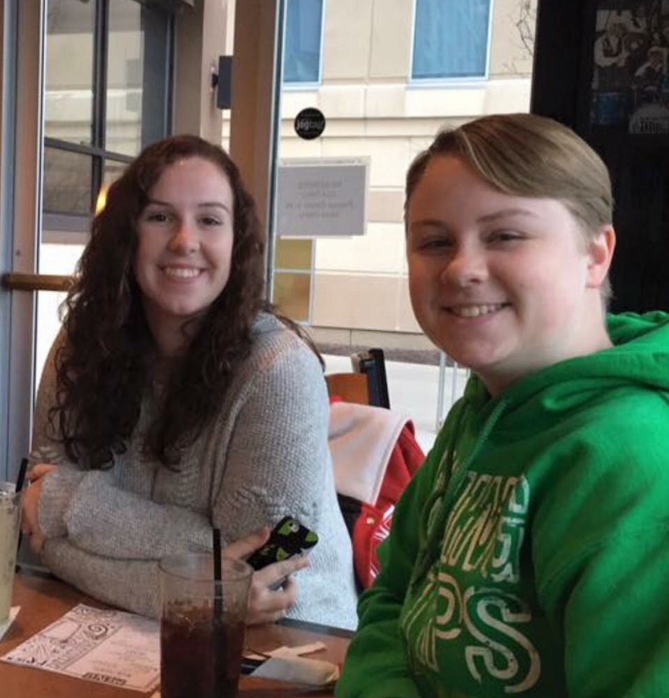 Junior Sarah Black and her sister celebrate the time they have together before they have to part ways to go back to college. Black and her sister had a very close relationship. Sarah Black, Photo Provided.