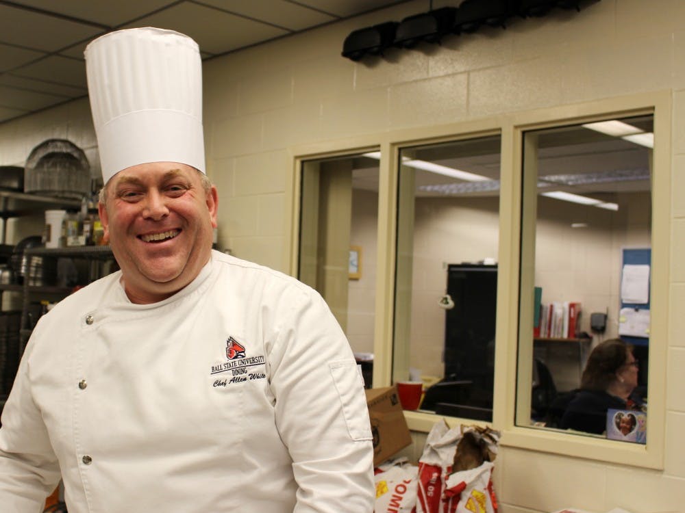 Ball State Dining Chef Allen White has been doing more than just cooking for close to 20 years on campus. Alicia M. Barnachea // DN
