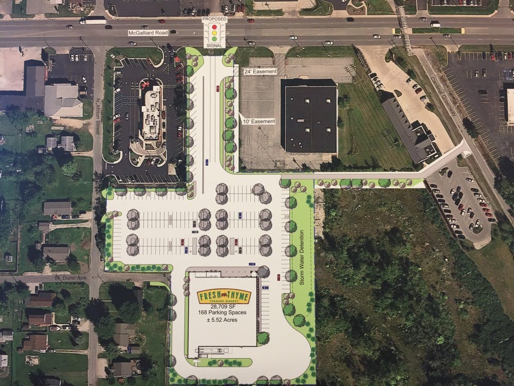 Fresh Thyme Farmer's Market, a grocery store chain with almost 50 stores throughout the United States,&nbsp;will soon open their first store in Muncie. The store will be located on McGalliard Road, between Chick-fil-A and CaRite. Todd Donati // Photo Provided