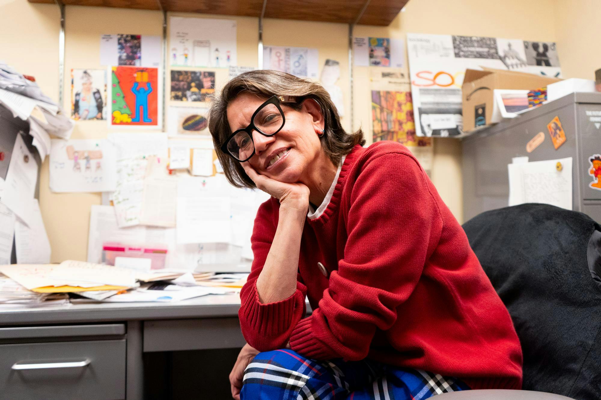 Ball State Professor Sara Collas poses for a photo April 8 in North Quad. Isabella Kemper, DN