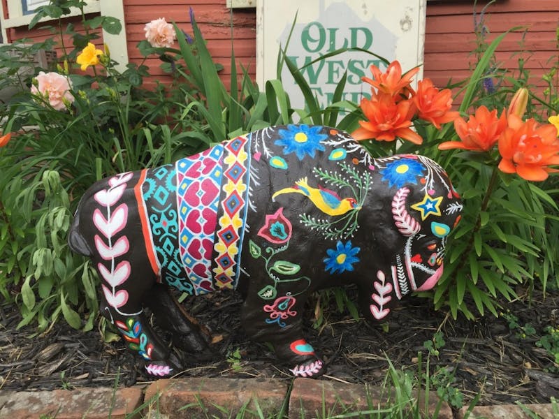 Delaware County's bicentennial bison to be displayed at artist's open house