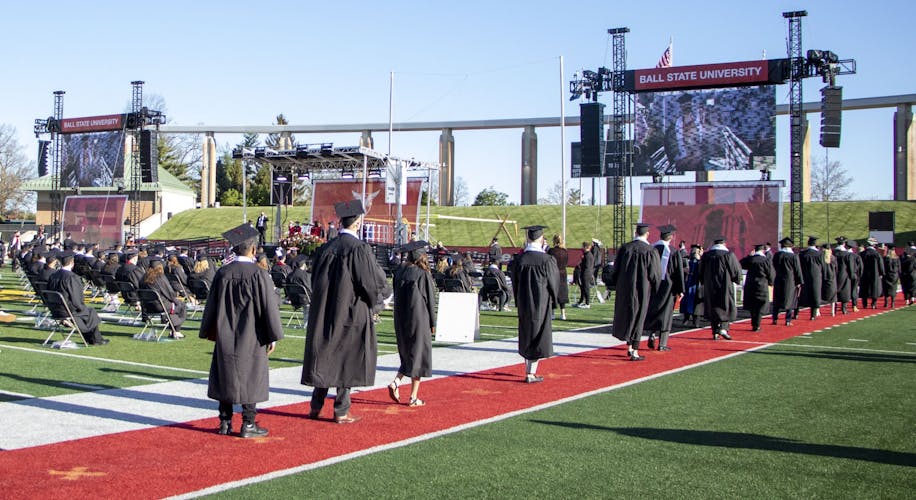 Ball State spring 2021 graduates celebrate inperson commencement