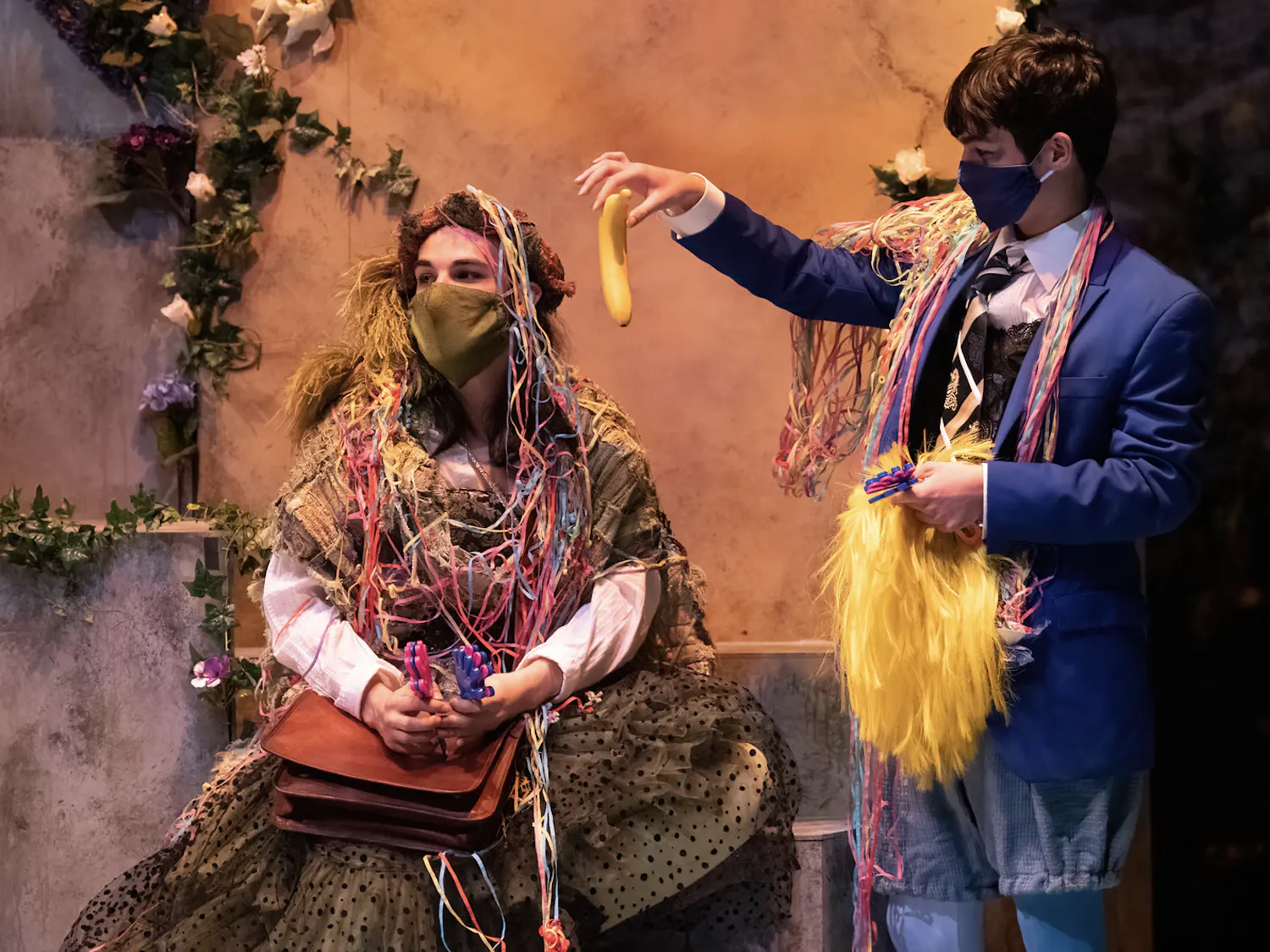 The cast of “Twelfth Night” had to adjust to acting with masks.