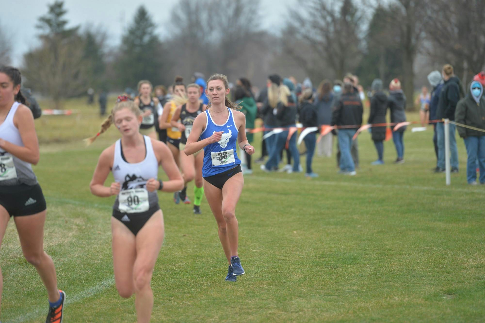 The women’s team came in last in a field of twelve teams at the MAC Cross Country Championship