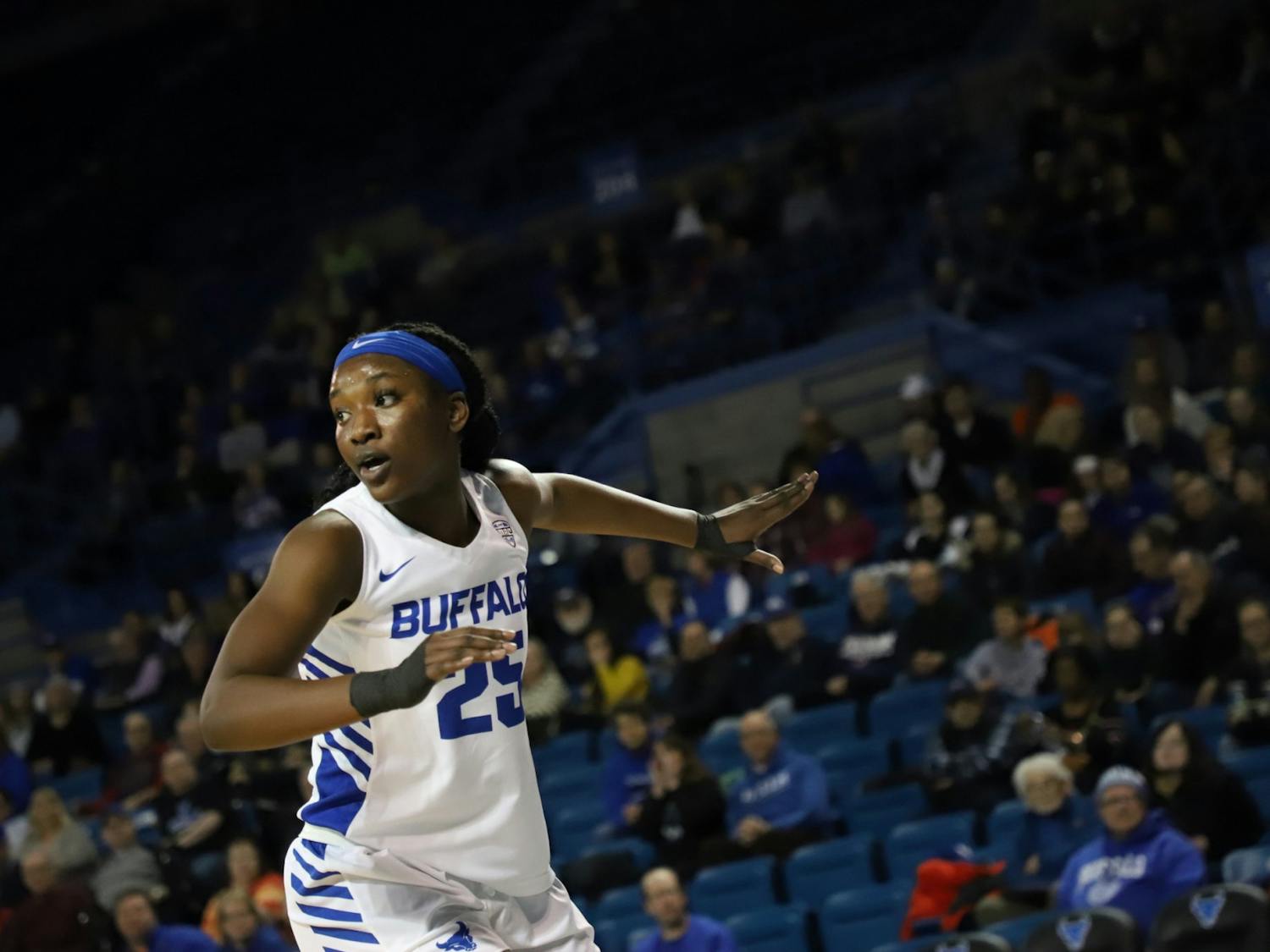 Sophomore forward Adebola Adeyeye scored 7 points and made 1 assist during the game against Miami(OH) on Wednesday.