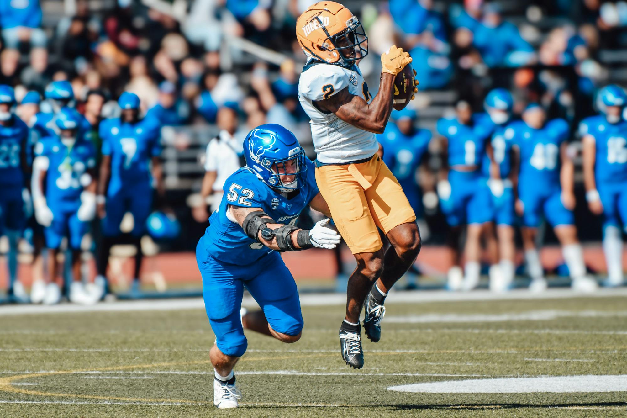 Bulls defeat Toledo Rockets 30-15 on Saturday