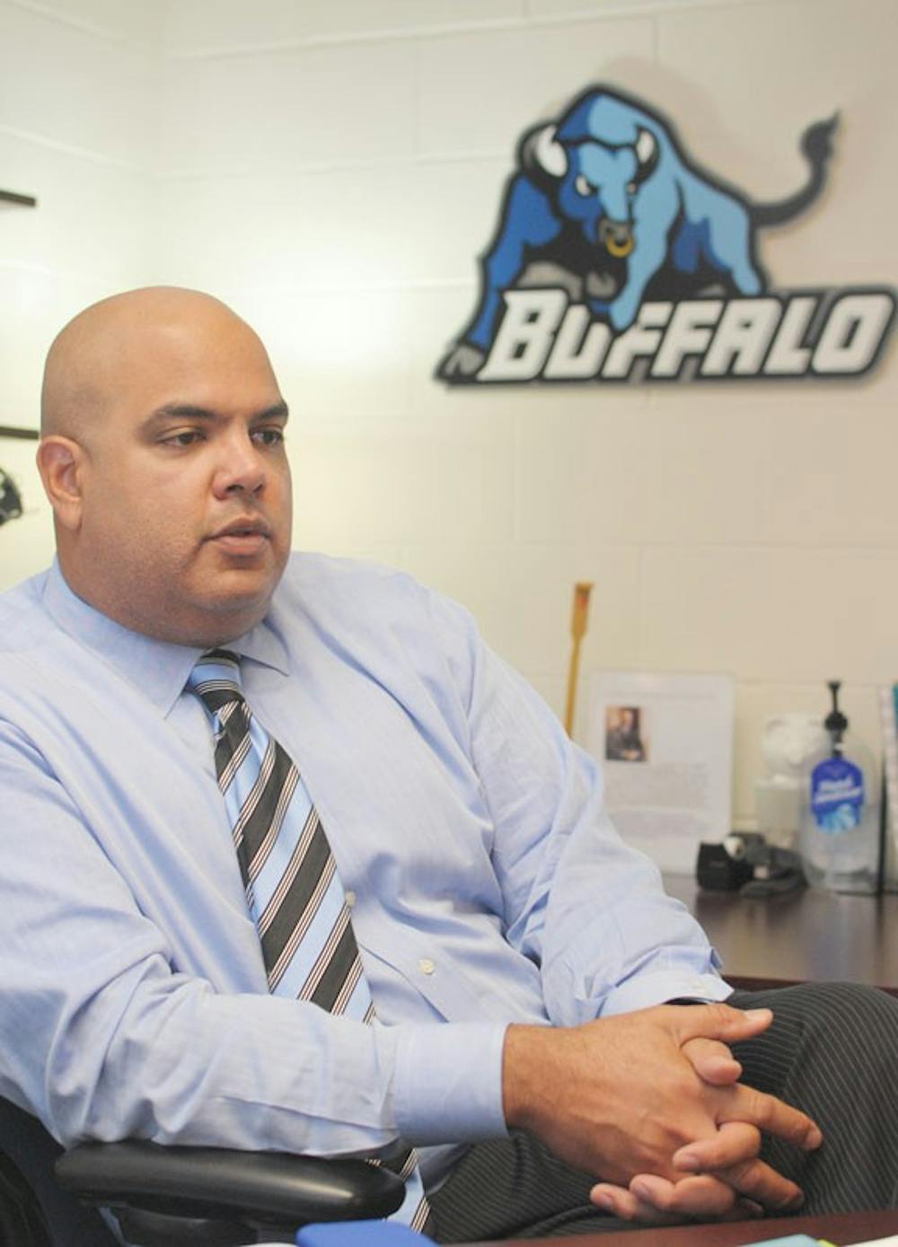 <p>Warde Manuel (pictured) served as athletic director for UB prior to Danny White's tenure. Various media outlets reported Wednesday that Manuel has accepted the AD position at the University of Michigan.</p>