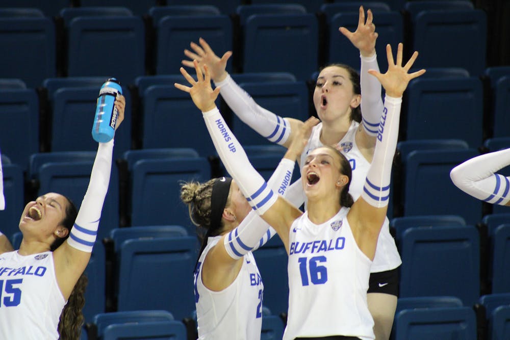 <p>UB women's volleyball is off to its best conference start in program history in 2023.</p>