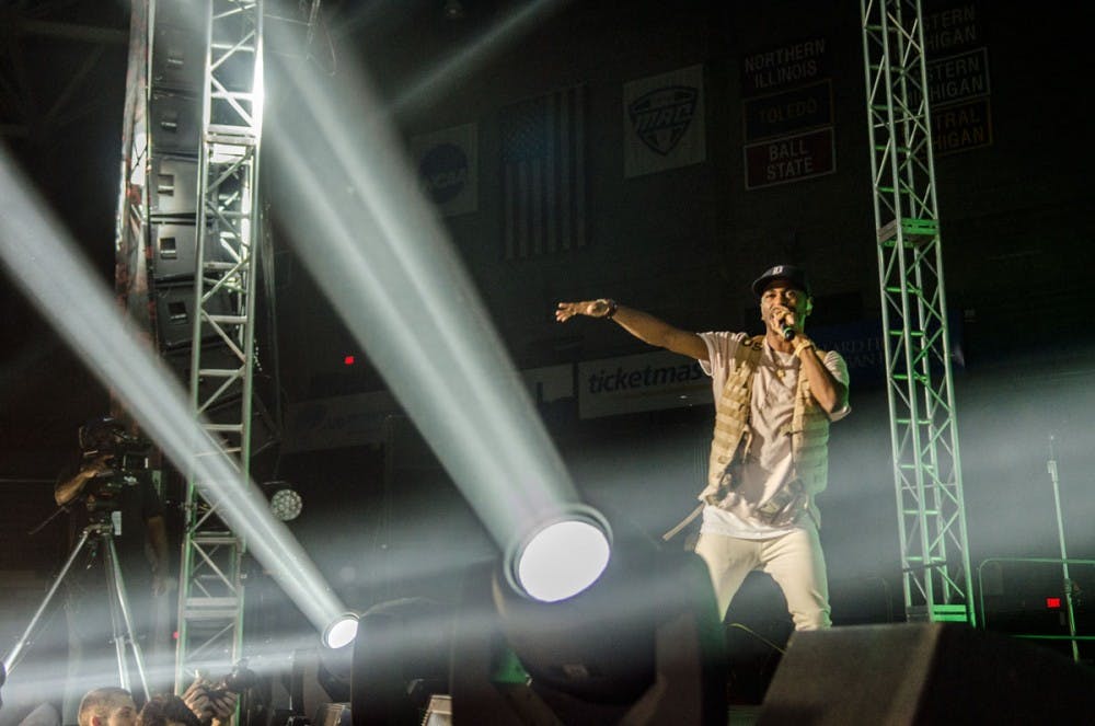<p>Big Sean took the stage by storm at Saturday's Fall Fest in front of a crowd of more than 6,000. His was considered by many students to be the best performance of the night, with Jeremih's coming in a close second.</p>