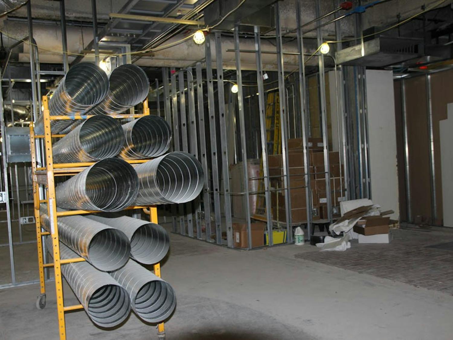 Construction of the 1 Capen project space. The 1 Capen initiative will transform Capen, Norton and Talbert Hall.