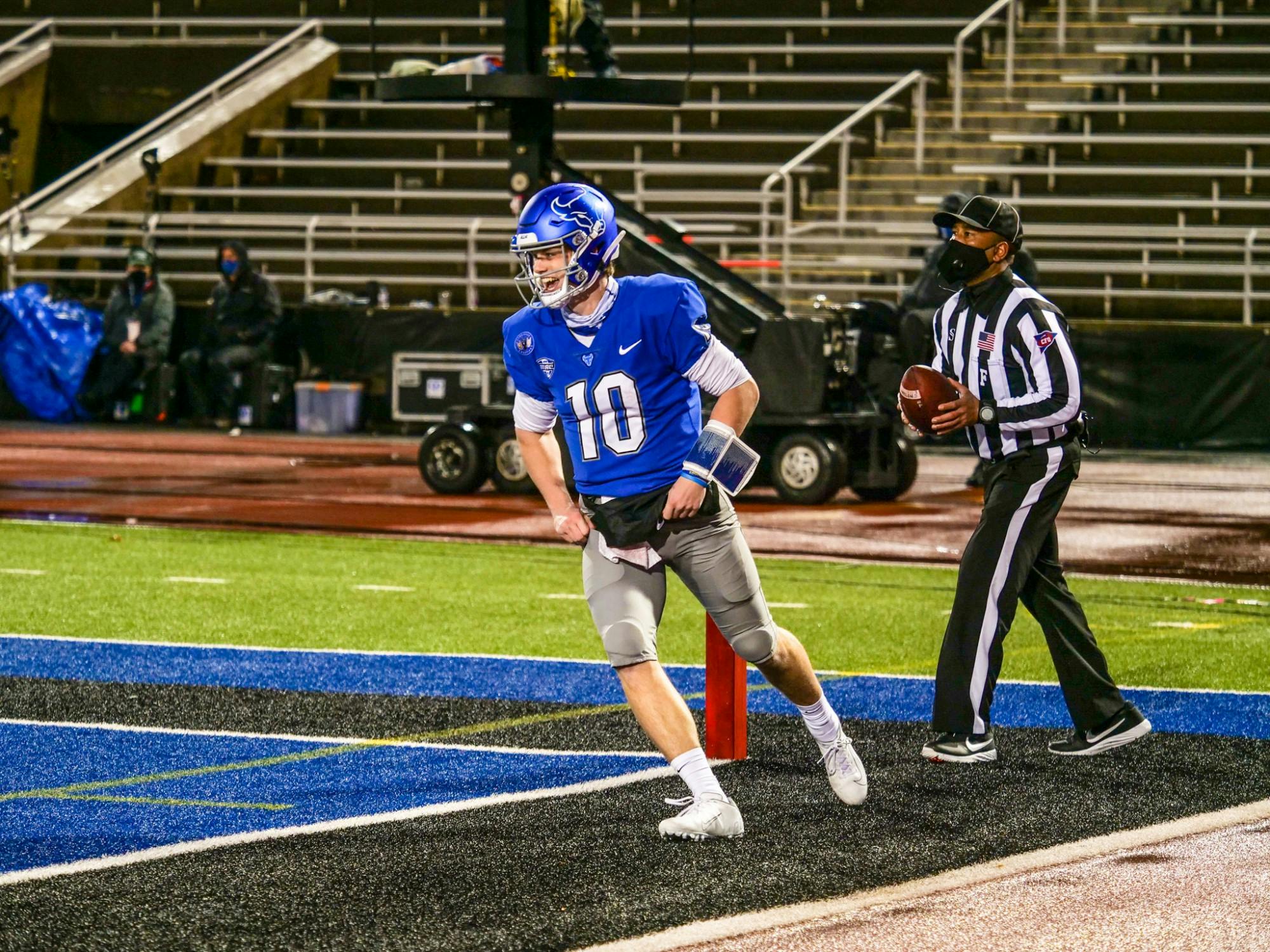 Backup quarterback Matt Myers is one of eight players to enter the NCAA Transfer Portal since Lance Leipold took the Kansas head coaching job last Friday.