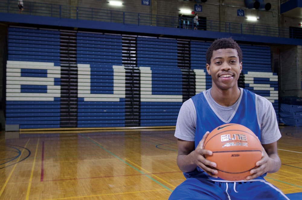 <p>Freshman guard Lamonte Bearden knew he didn’t want to be part of a “bad” group growing up. Basketball was his answer to make sure he didn’t – and that led him to UB.</p>