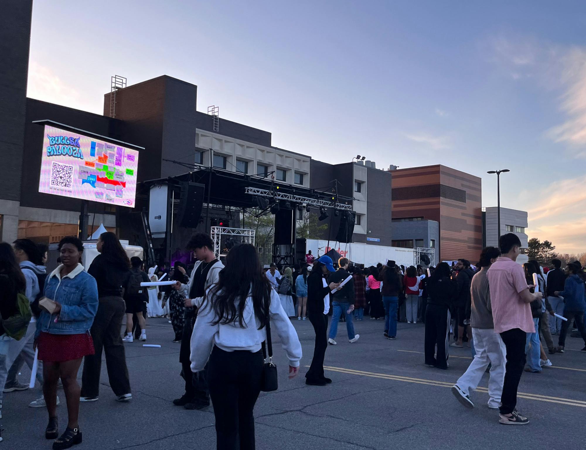 Outside the Student Union at Bullsapalooza.
