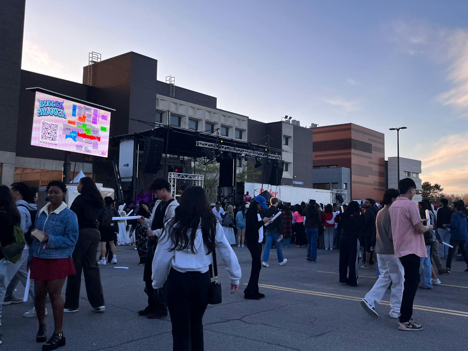 Outside the Student Union at Bullsapalooza.