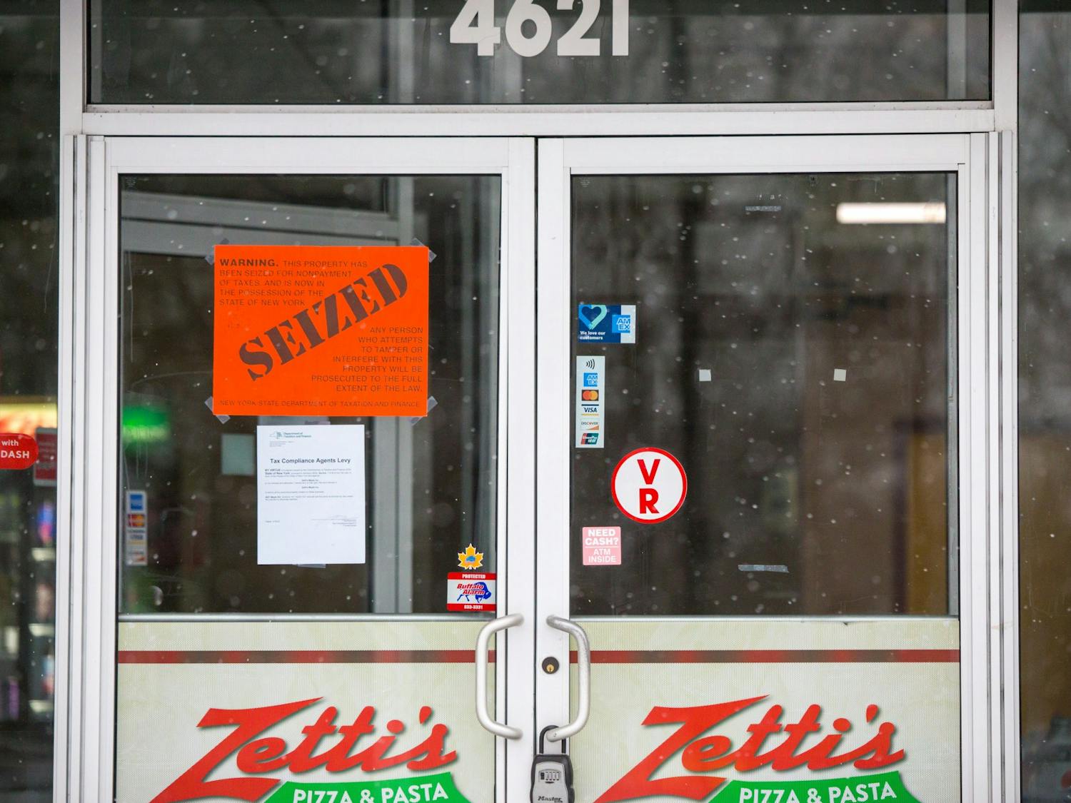 Zettis, a popular pizzeria near North Campus, was shut down following non-payment of over $100,000 in taxes.