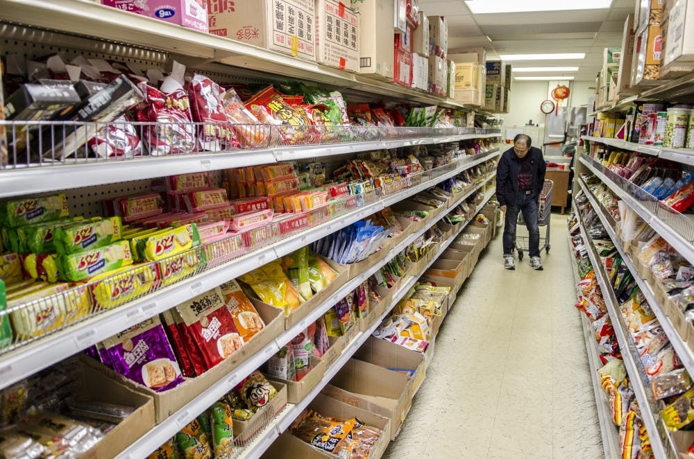 <p>T &amp; T Asian Markets on Elmwood Avenue offers products that students cannot find at other local grocery stores, including ingredients for meals found in their home country.</p>
