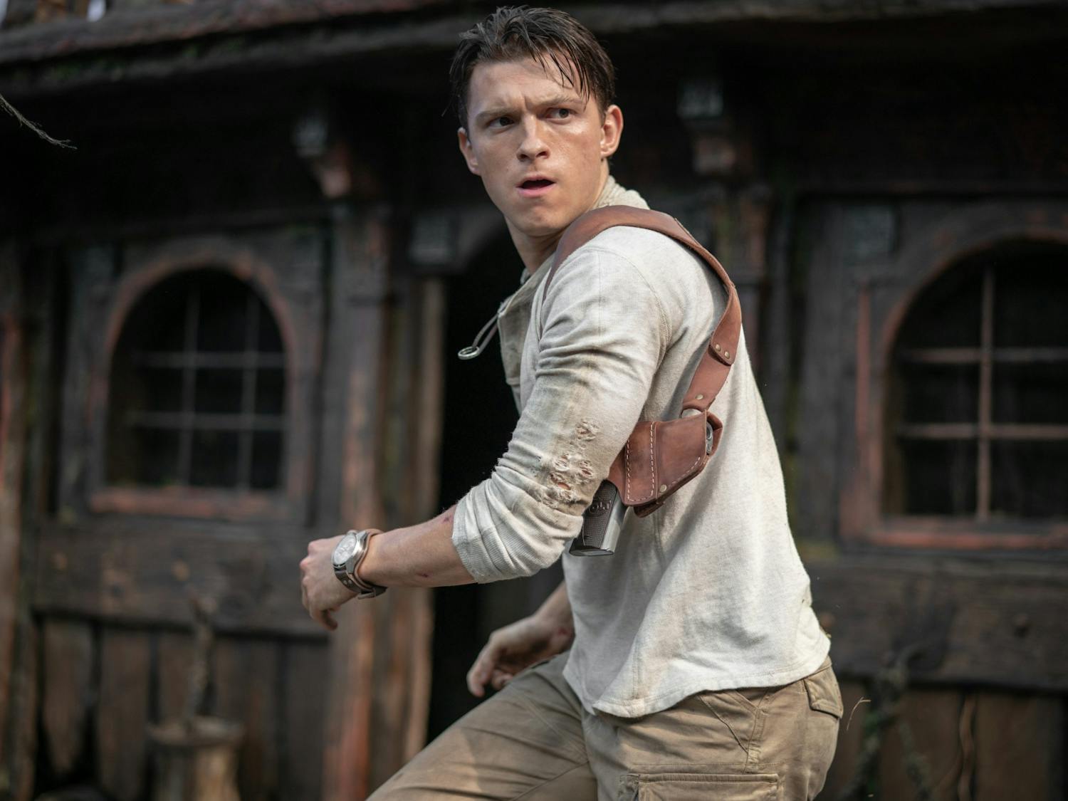 Tom Holland stars in “Uncharted,” a 2022 action-adventure film.&nbsp;