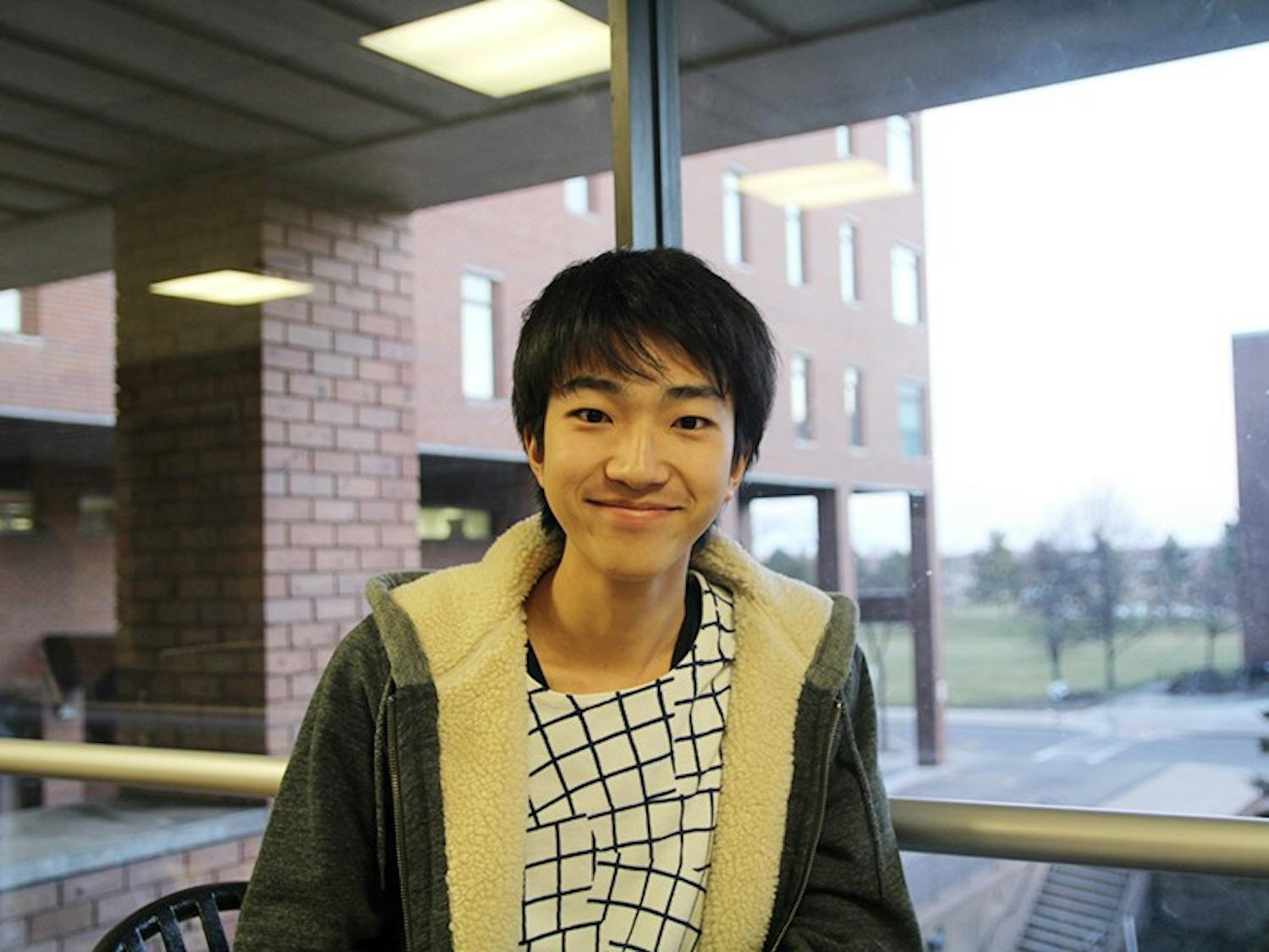 Junior business student Kota Hatasaki.&nbsp;International students continue to pursue their college education a year into the Trump administration.