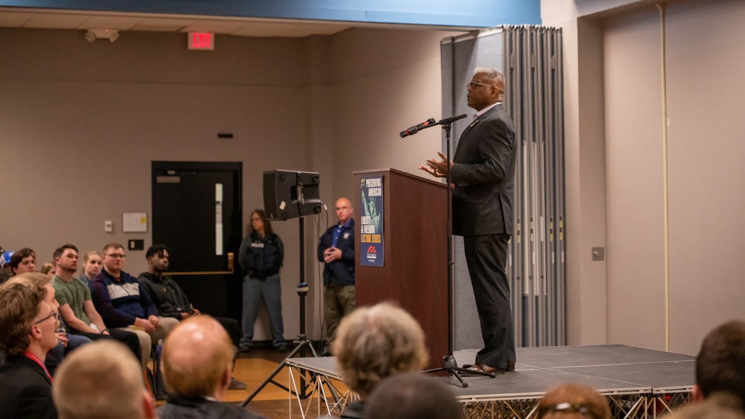 UPD has not filed any charges in connection with the events following Allen West's speech in April.