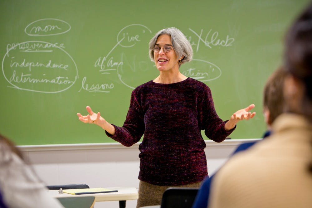 19th Century American Literature English Class of SUNY Distinguished Professor Christanne Miller in Alumni ArenaPhotographer: Douglas Levere