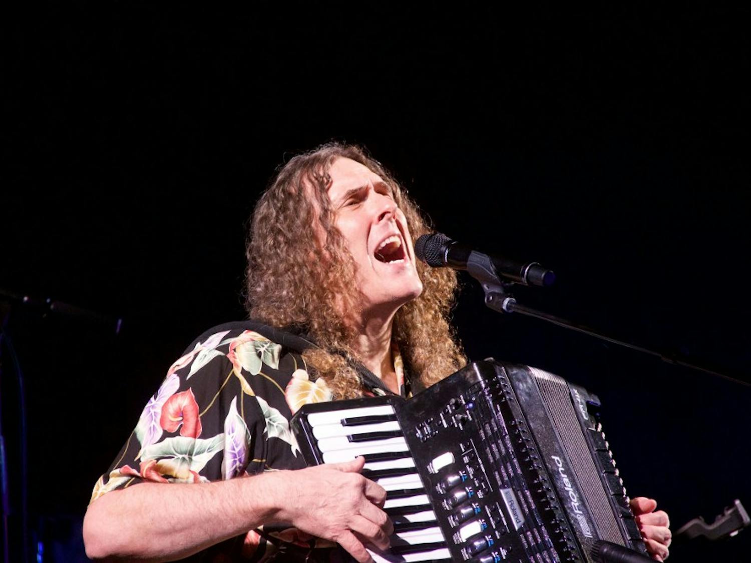 Comedian and musician Weird Al Yankovic took to the CFA Tuesday night to play a string of original tracks and a medley of his most popular parodies.