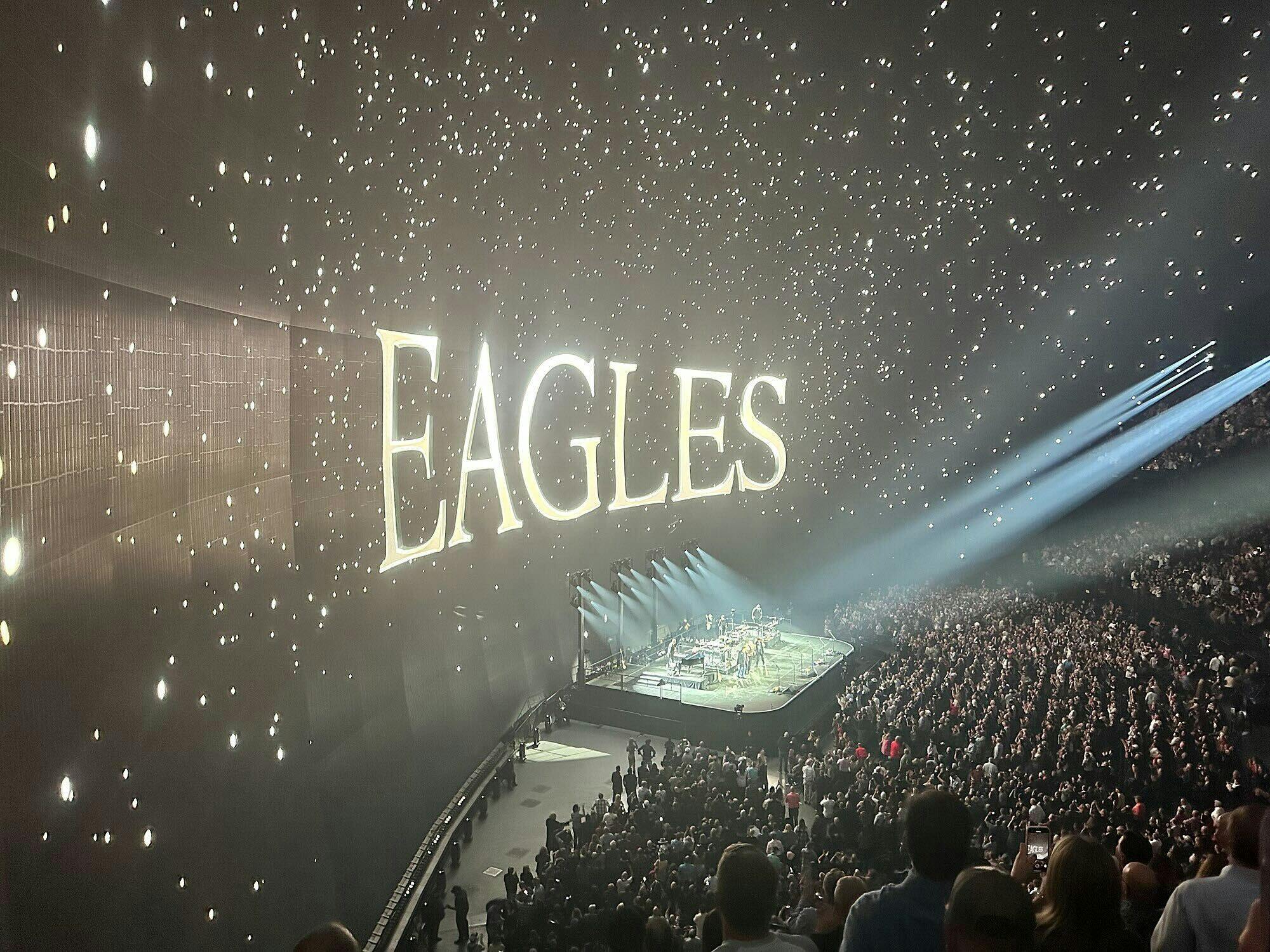 The Eagles performing in The Sphere in Las Vegas