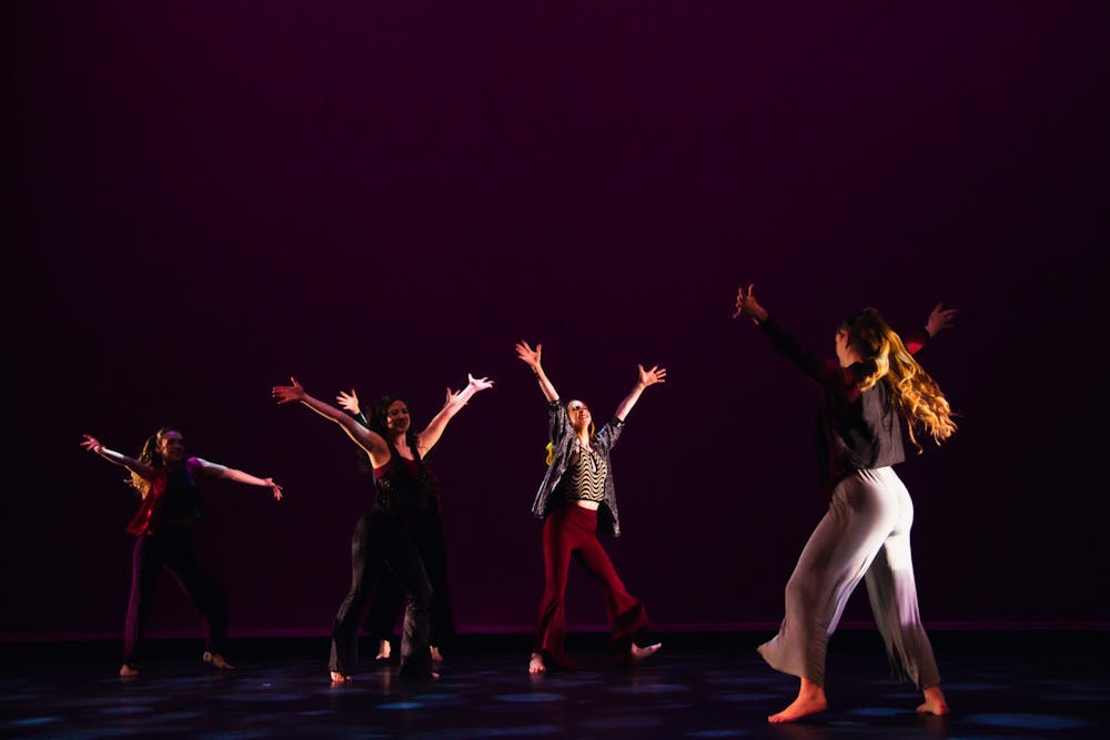 <p>The dancers gather for a finale reminiscent of a club in “Paradise Garage, 1972.”&nbsp;</p>