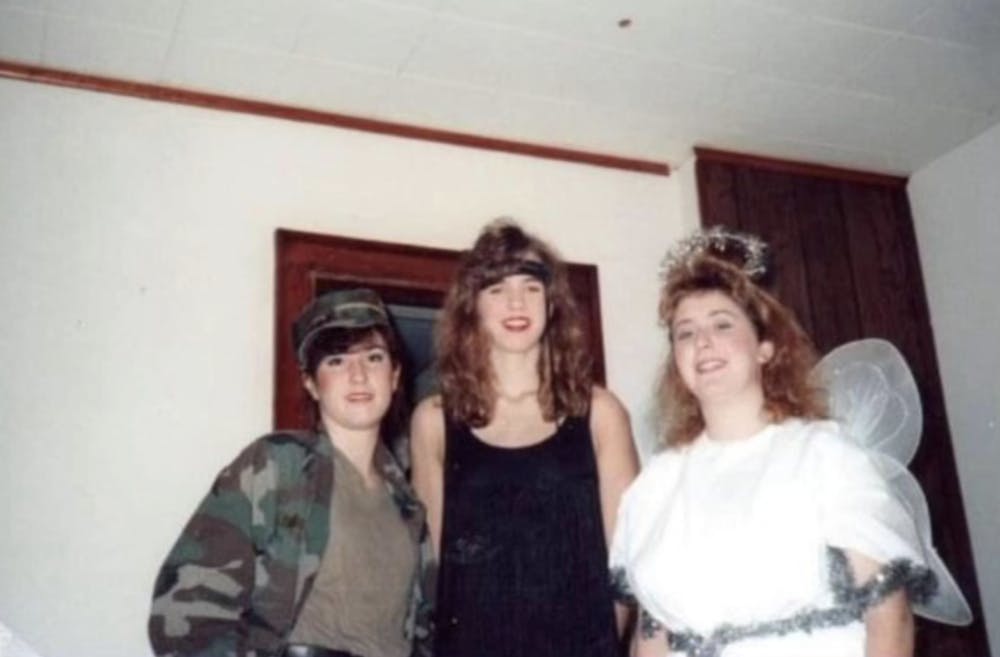 Tracey Drury, Heidi Neumann-Venetianer, and a friend on Halloween.