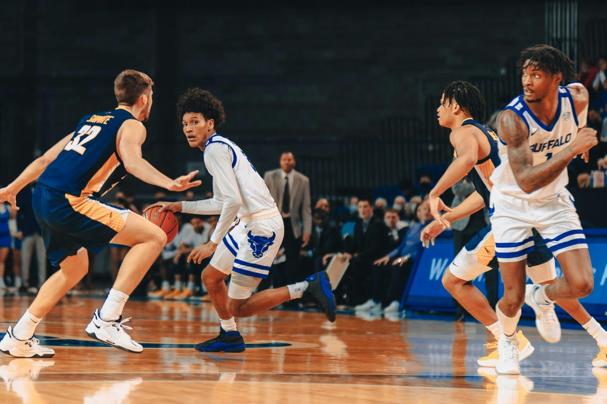 Sophomore guard Curtis Jones was subdued by Kent State’s defense, scoring just seven points on 3-6 shooting.