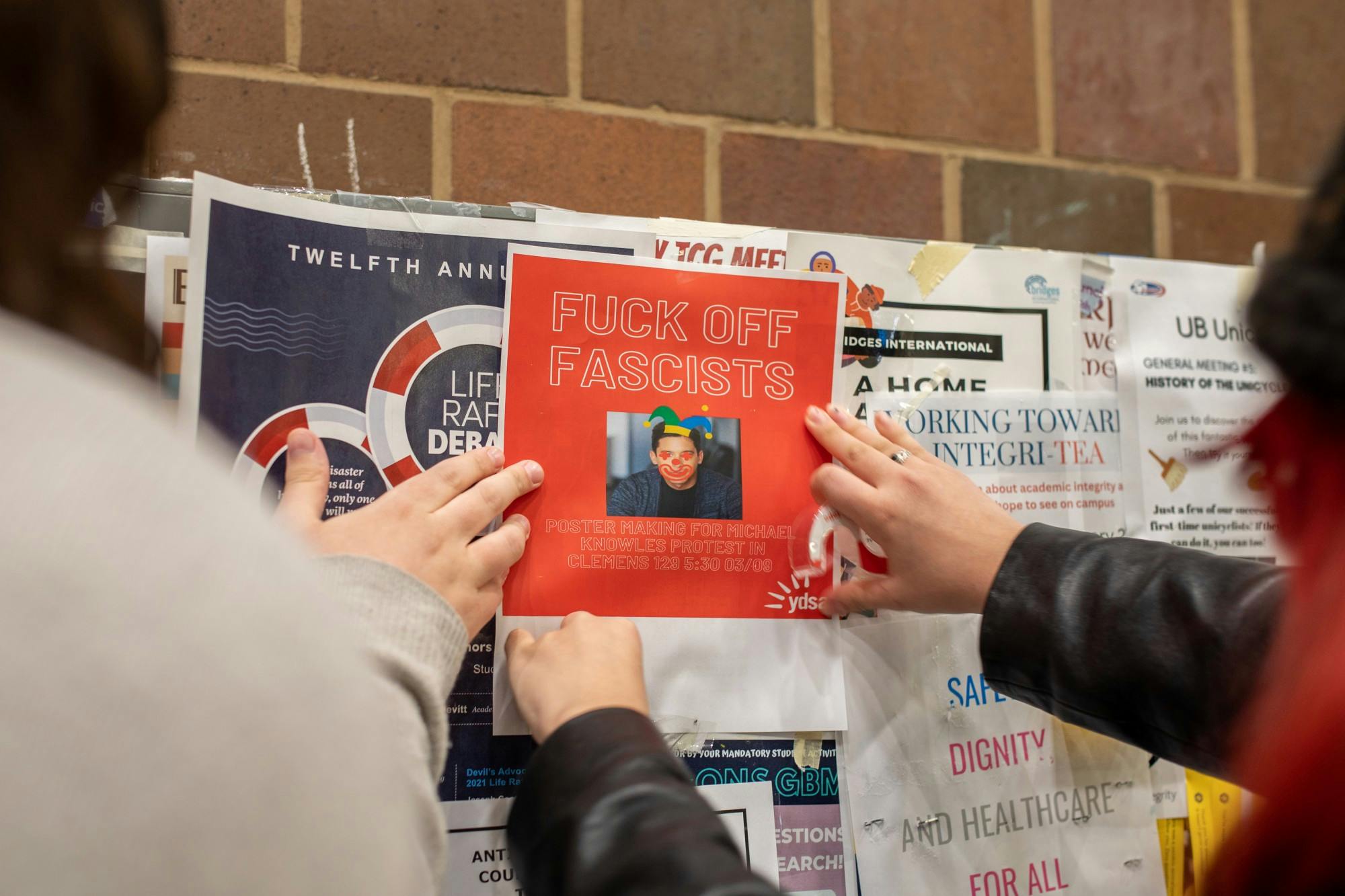 Some queer UB students are encouraging people to protest ahead of Michael Knowles’ speech in Slee Hall Thursday.