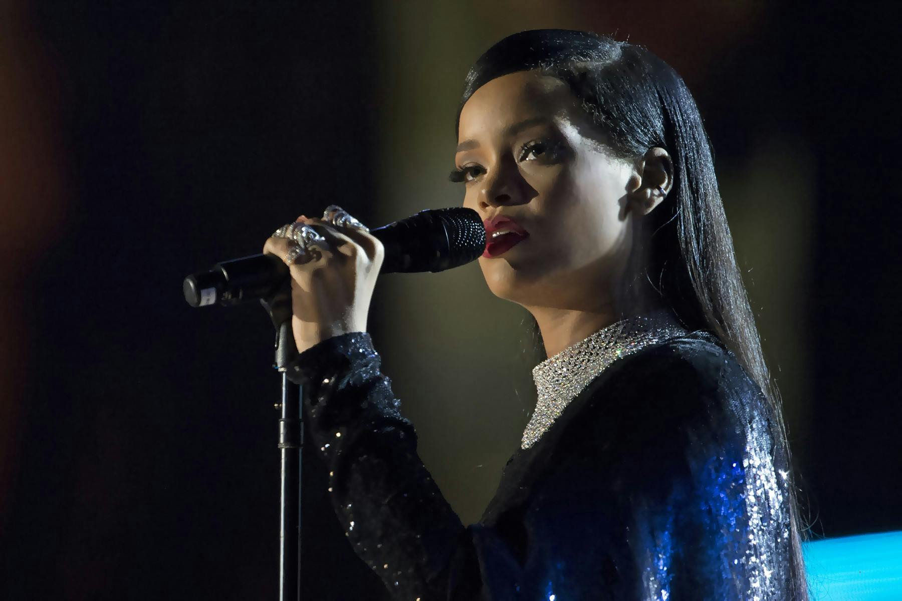 Rihanna performed at the Super Bowl LVII halftime show Sunday.