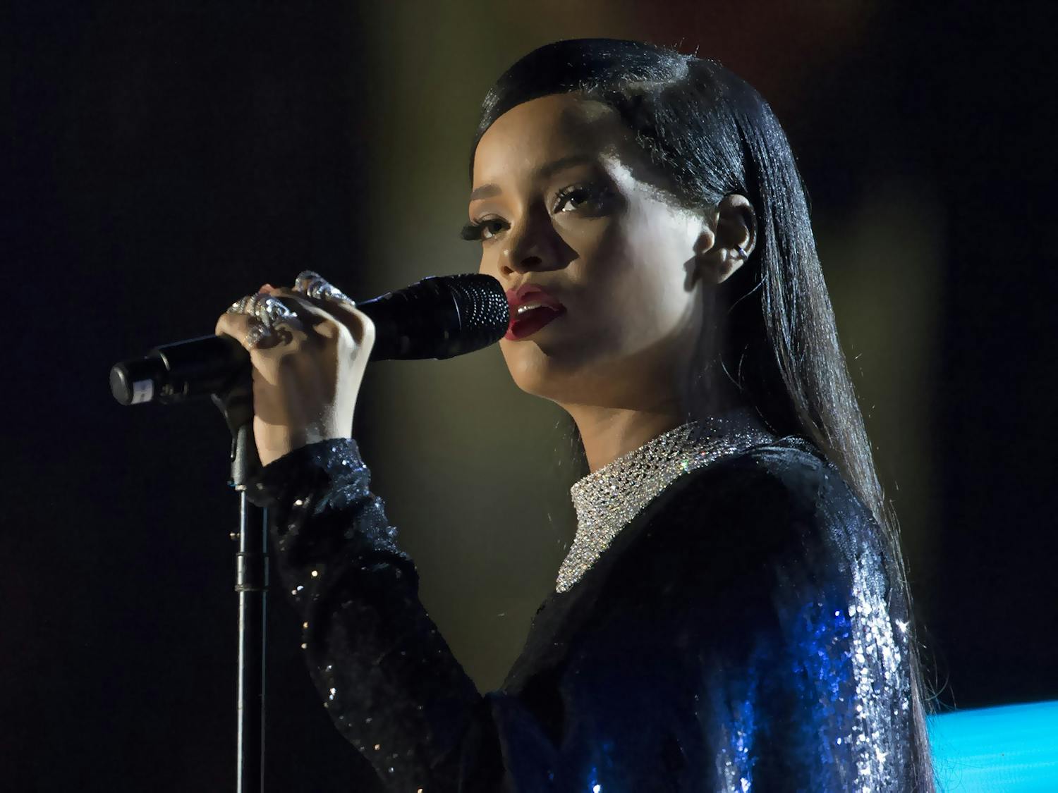 Rihanna performed at the Super Bowl LVII halftime show Sunday.