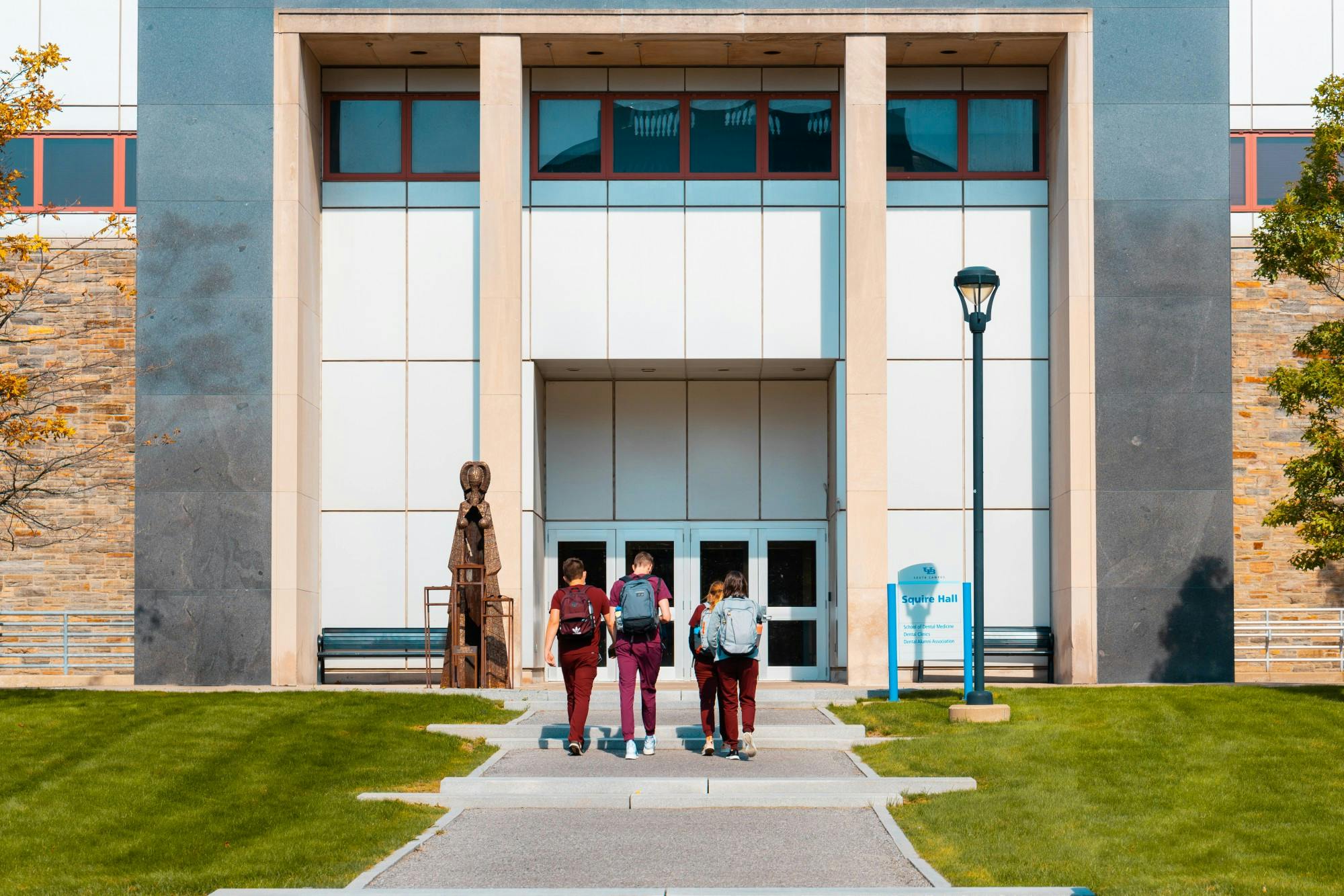 Squire Hall on South Campus houses UB’s School of Dental Medicine.