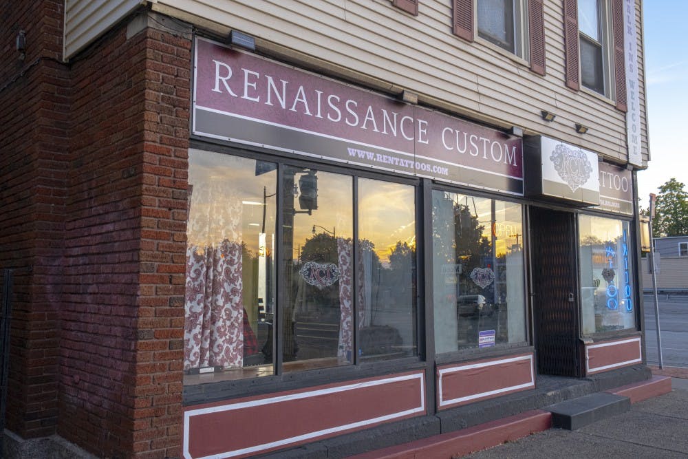 The Renaissance Custom Tattoo storefront.