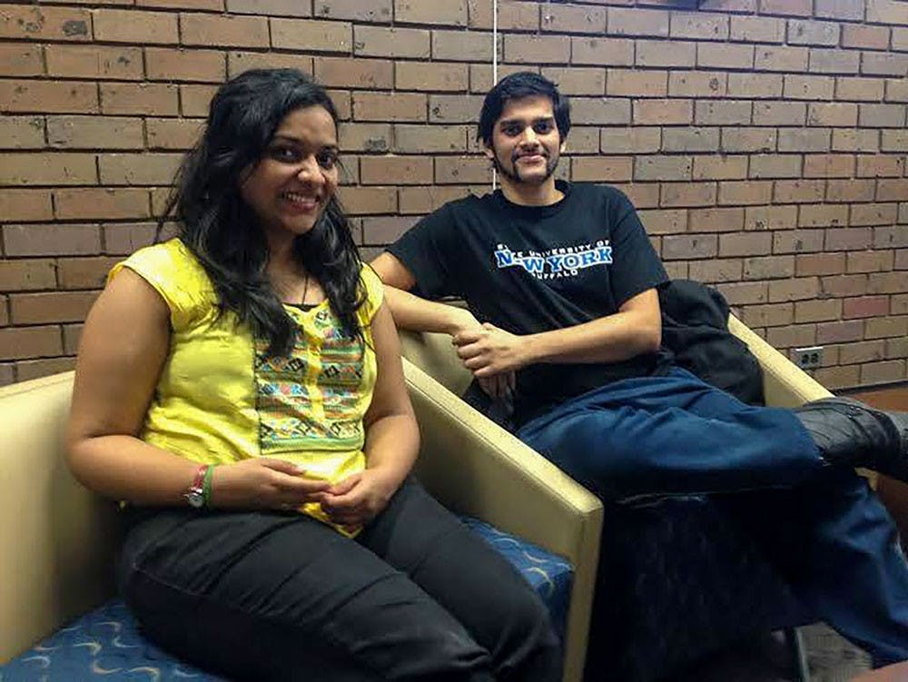 <p>Anvita Upadhyay (left) and Amey Mathkar (right) are two students who have to adjust into semester mode after coming back from break.</p>