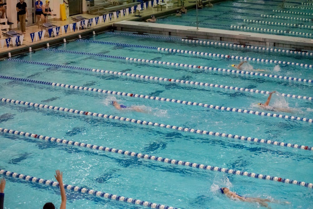 <p>The swimming and diving team competes at last years UB Invite. The Bulls are getting ready for the fall season after coming third in the MAC last year.</p>
