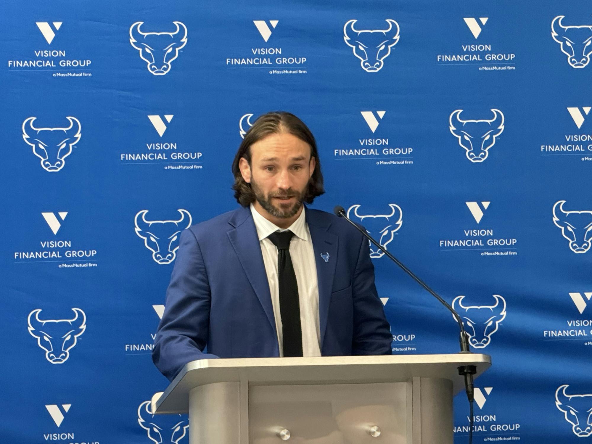 UB Athletics introduced new wrestling head coach Donnie Vinson at a press conference Monday.