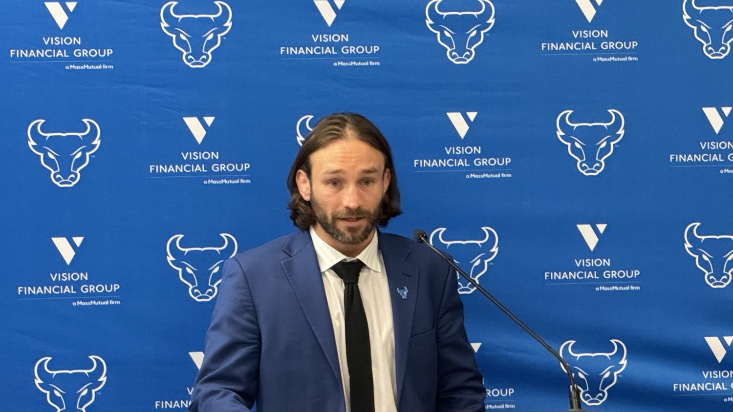 UB Athletics introduced new wrestling head coach Donnie Vinson at a press conference Monday.