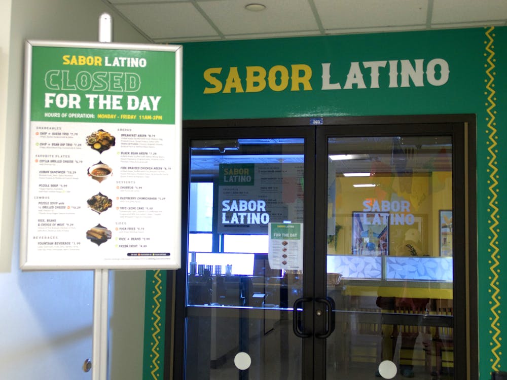 Sabor Latino, the new Latin-themed campus eatery located on the second floor of SU is now open with limited hours.