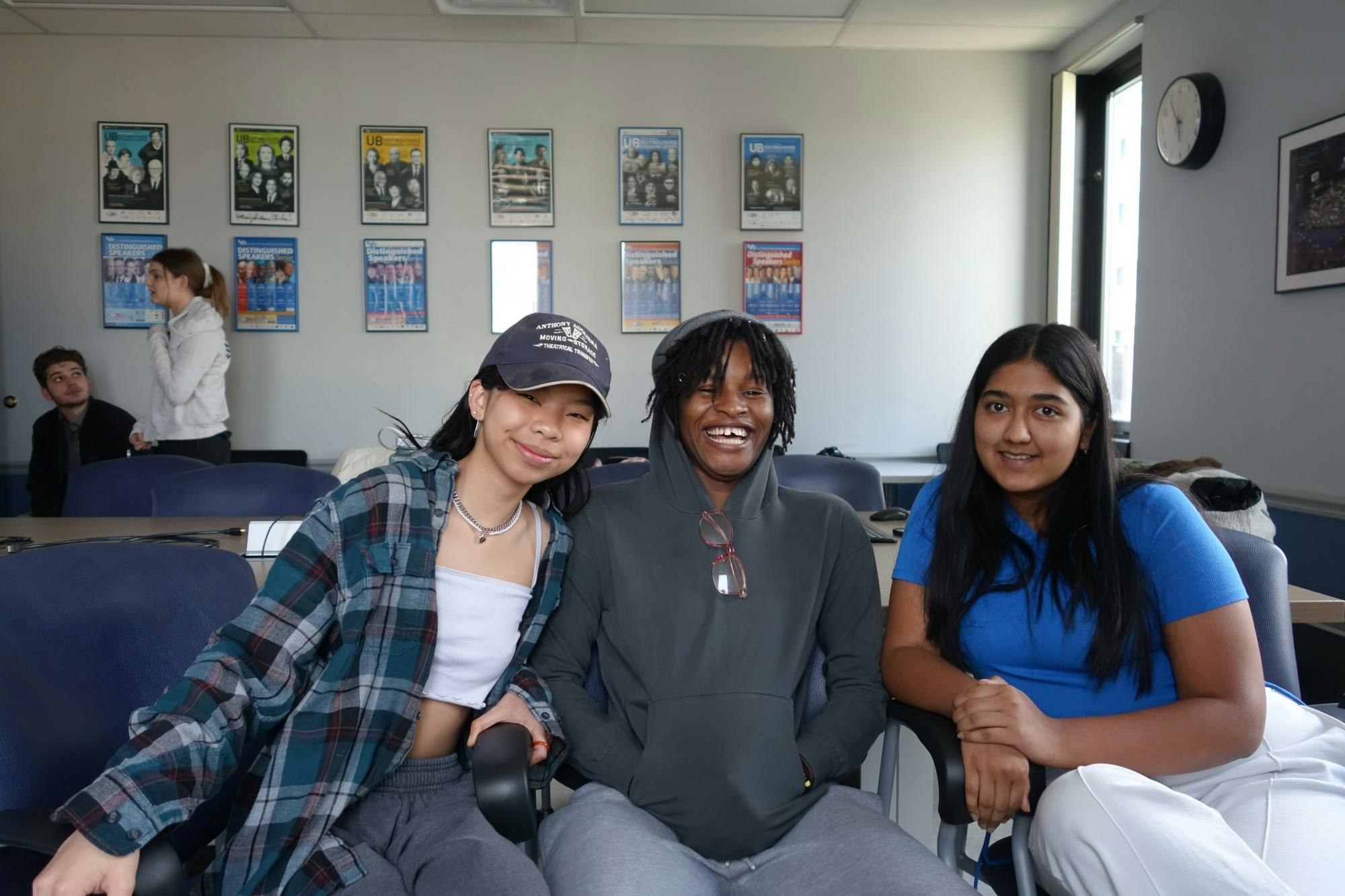 Sammi Pang (left) Becky Paul-Odionhin (middle) and Unnati Agarwal (right) make up the SA’s 2023-24 e-board.