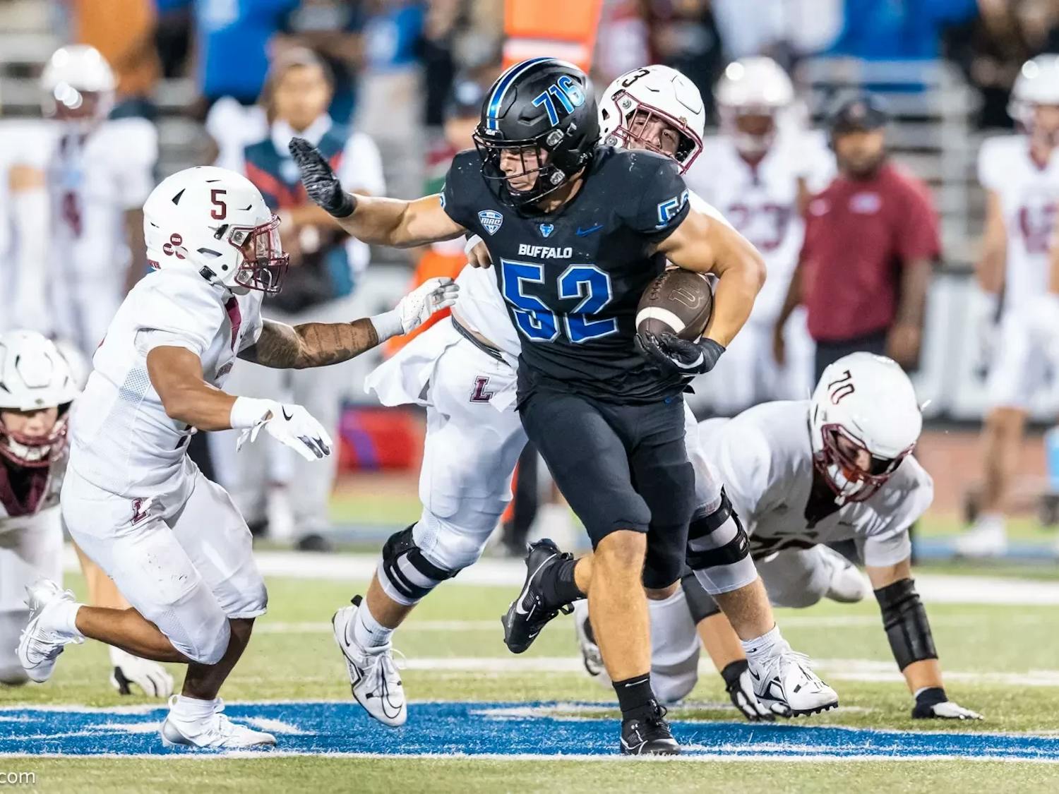 UB Football started off their season with a convincing victory over the Lafayette Leopards on Thursday.