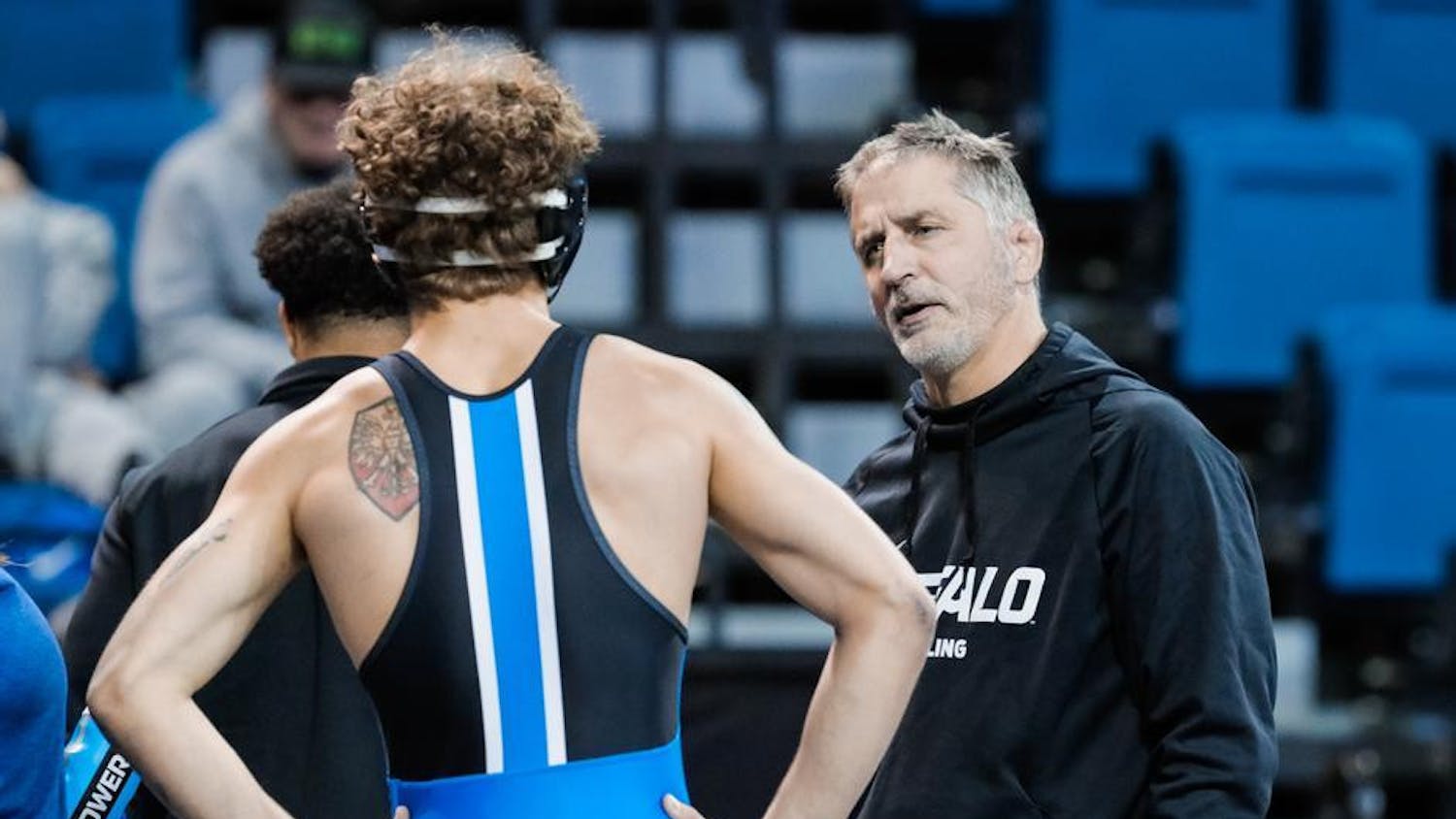UB wrestling went 10-12 overall in the 2023-24 season under Stutzman's leadership, with a 5-3 record in conference play. &nbsp;