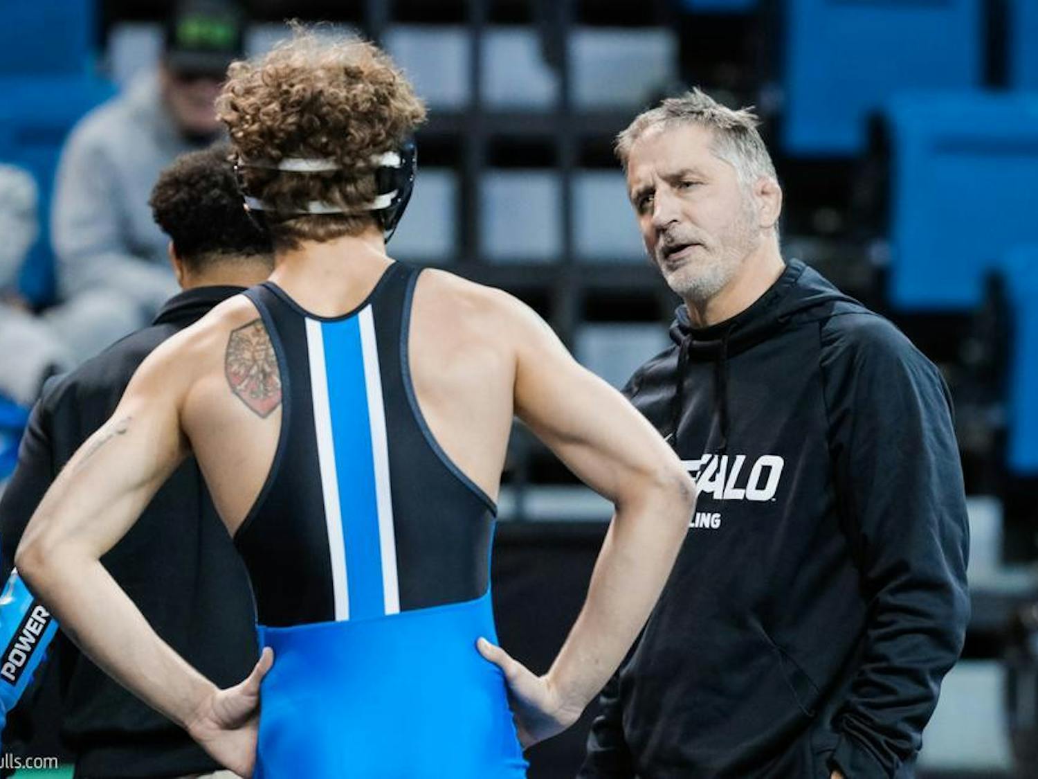 UB wrestling went 10-12 overall in the 2023-24 season under Stutzman's leadership, with a 5-3 record in conference play. &nbsp;