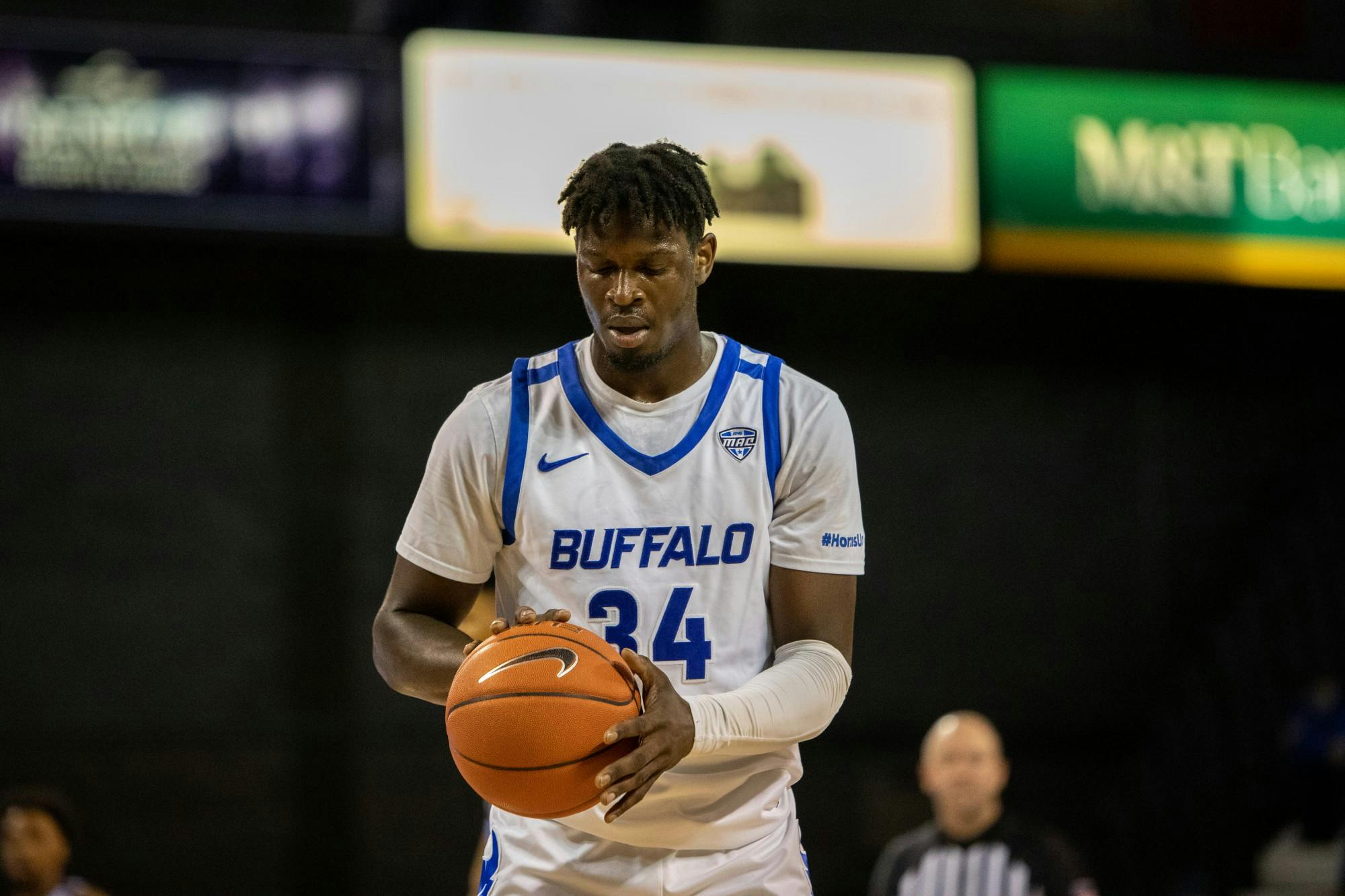 Senior forward Josh Mballa recorded 17 points, 10 rebounds and one assist in Tuesday's 69-66 win over North Texas.