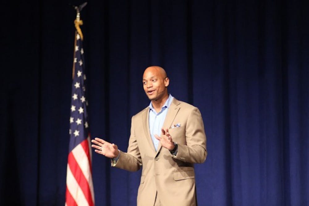 This week at UB, author, Army combat veteran and youth advocate Wes Moore spoke to UB students as the second guest in UB&rsquo;s Distinguished Speaker Series about taking advantage of higher education and using it to help those in need.&nbsp;Cletus Emokpae, The Spectrum