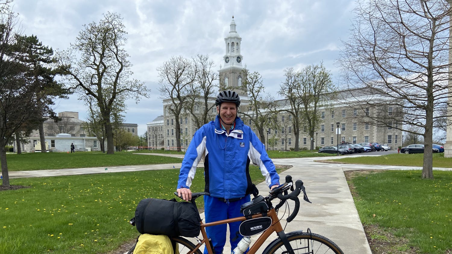UB alum Bob Ryan biked from Buffalo to Albany to raise money and awareness for Alzheimer's.