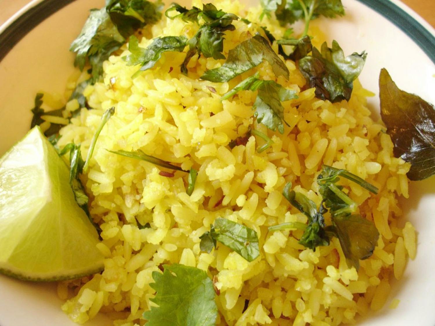 Poha, a traditional breakfast rice dish, is common in Indian households.