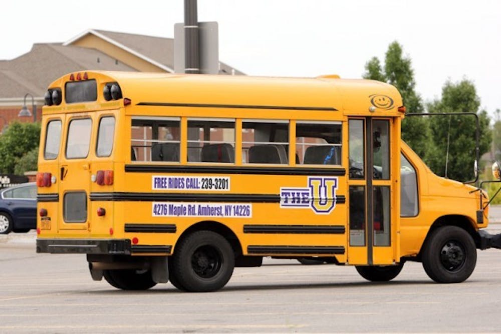 The U, a bar near North Campus, now has a private bus that will pick up students in the South Campus area and transport them to and from The U. Students can call ahead of time to reserve the free service.&nbsp;Chad Cooper, The Spectrum